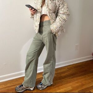 Zara baggy green pants